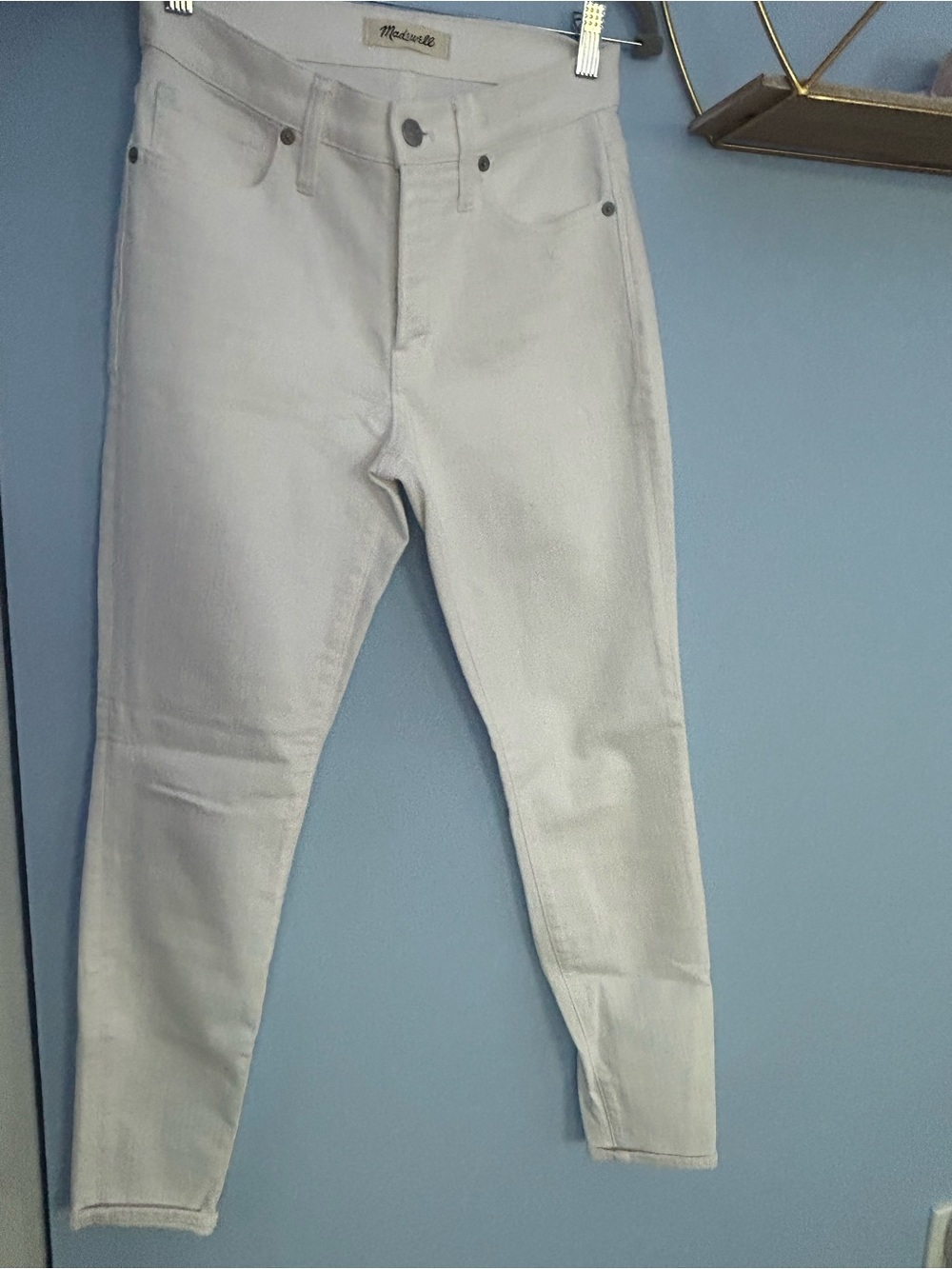 Madewell White High-Rise Jeans